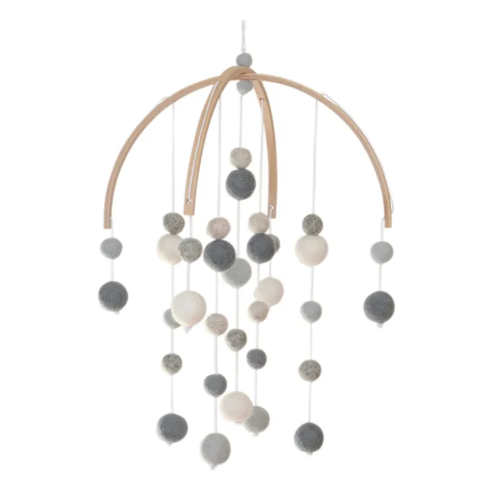 Calm Mobile en laine feutrée | Gris