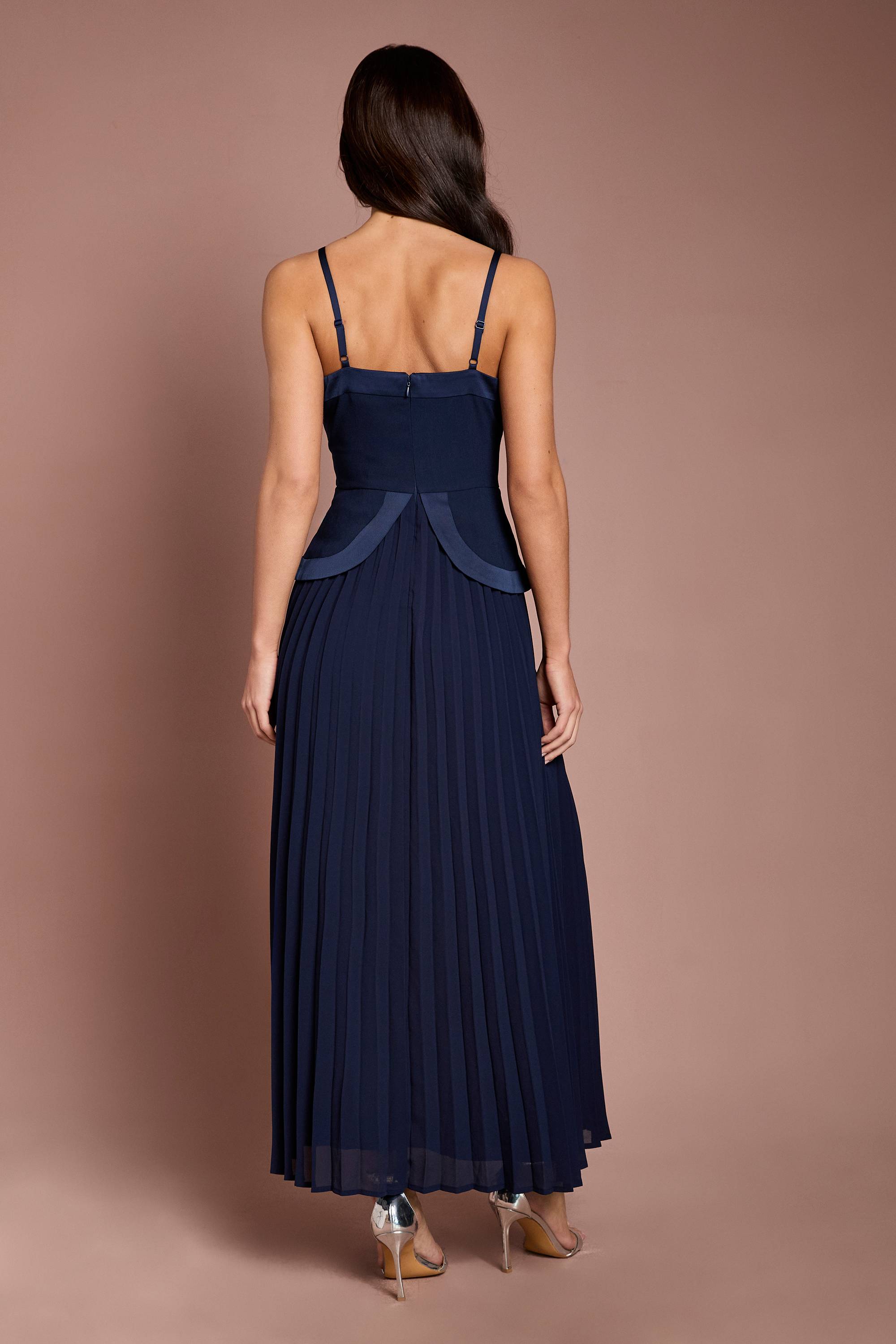 Coast Robe Longue En Crêpe À Bretelles