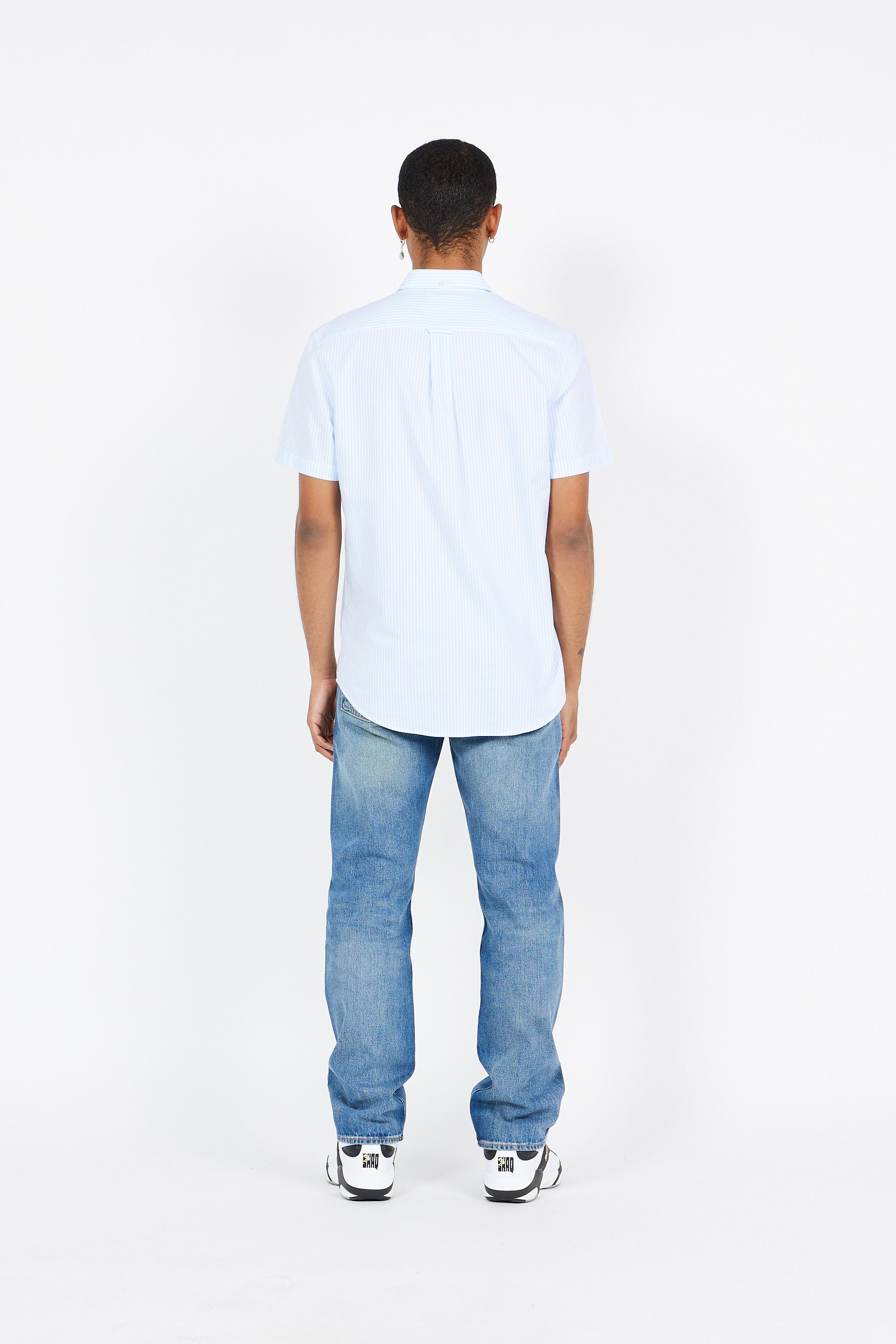 FARAH Chemise  BREWER CHECK LS B Bleu