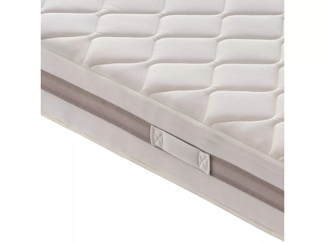 Matelas à Ressorts ensachés et mousse mémoire 9 Zones de confort Hauteur 22 cm 100x190 cm