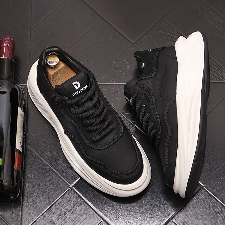Mr Ozera - Platform sneakers met tweekleurige letters (verschillende ontwerpen)