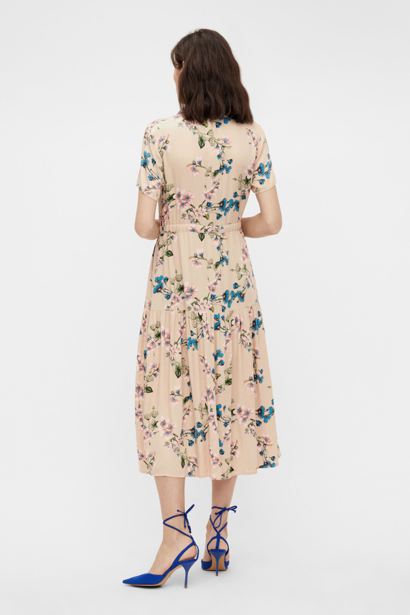 Vestido midi - Cinza