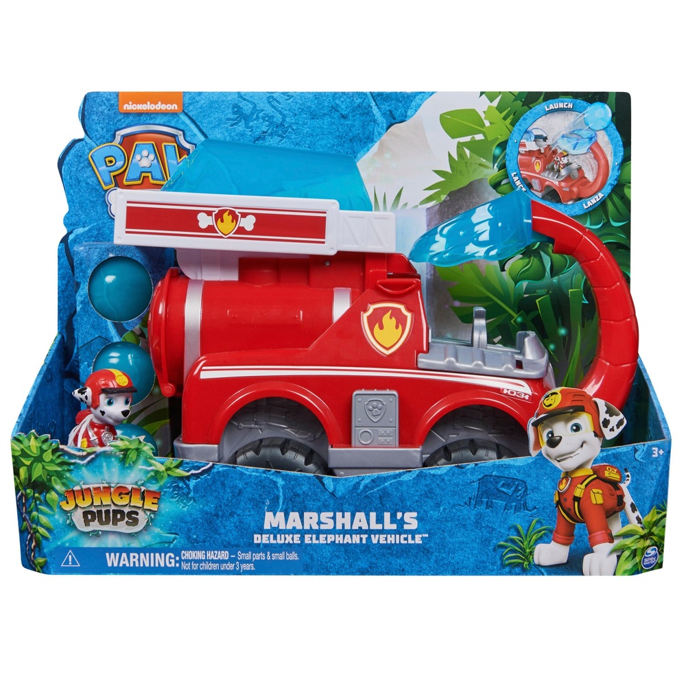 PAW Patrol Dschungelwelpen – Marshalls Deluxe-Elefantenrettungsfahrzeug