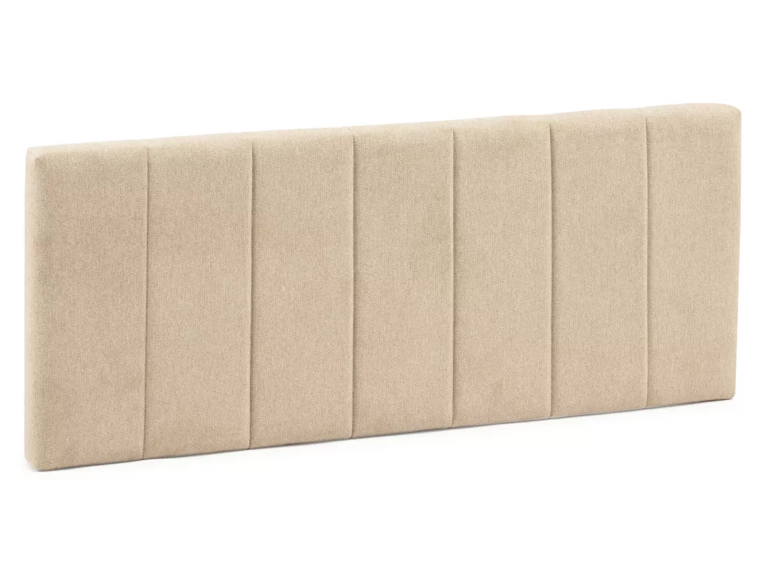 Tête de lit tapissée Creta 160x60 cm Couleur Beige, 8 cm d'épaisseur
