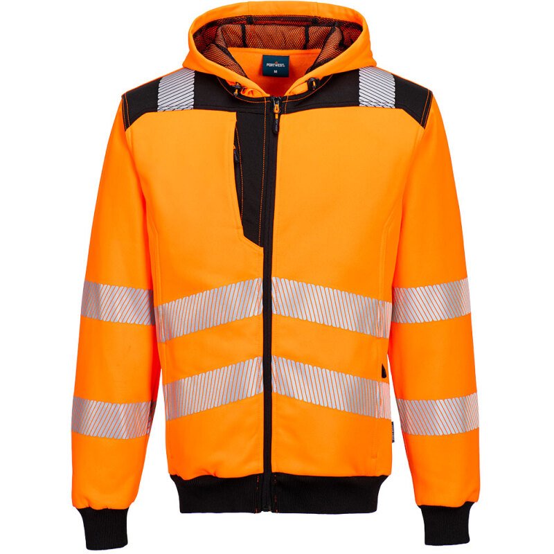 Portwest PW327 PW3 - Sweat à capuche zippé Haute-Visibilité
