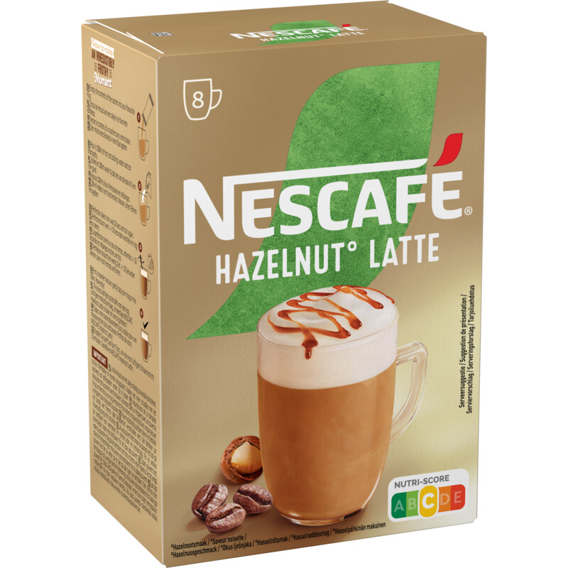 Nescafé Hazelnut latte oploskoffie