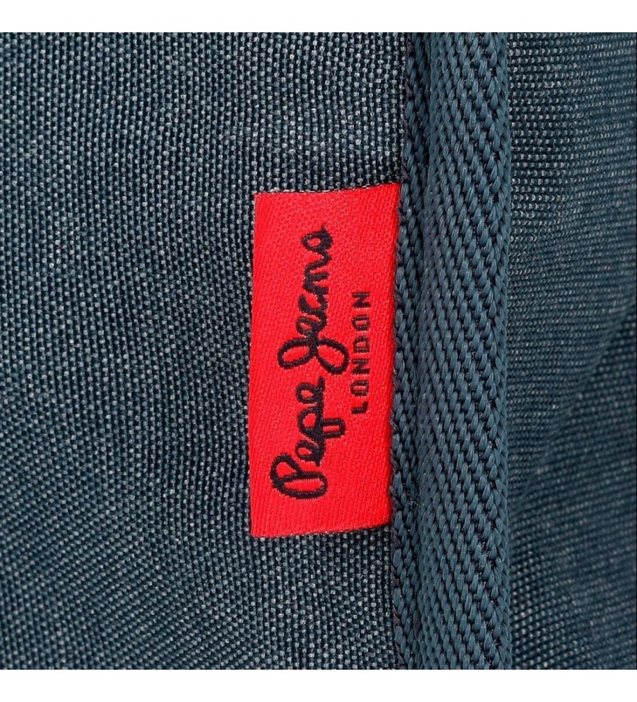 Mochila escolar adaptável Pepe Jeans Kay, azul escuro