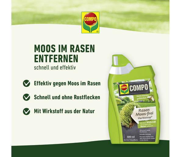 COMPO Rasen Moos-frei Herbistop®, 500 ml