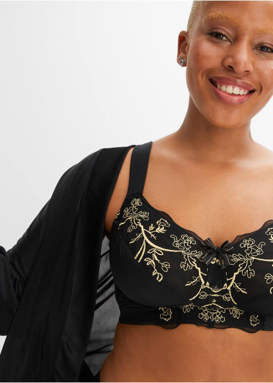 Soutien-gorge sans armatures avec polyamide recyclé