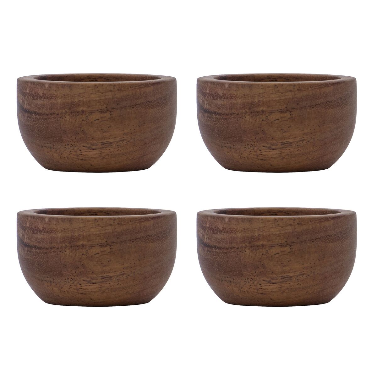 Trekkegg i tre, 4-pakning, natur