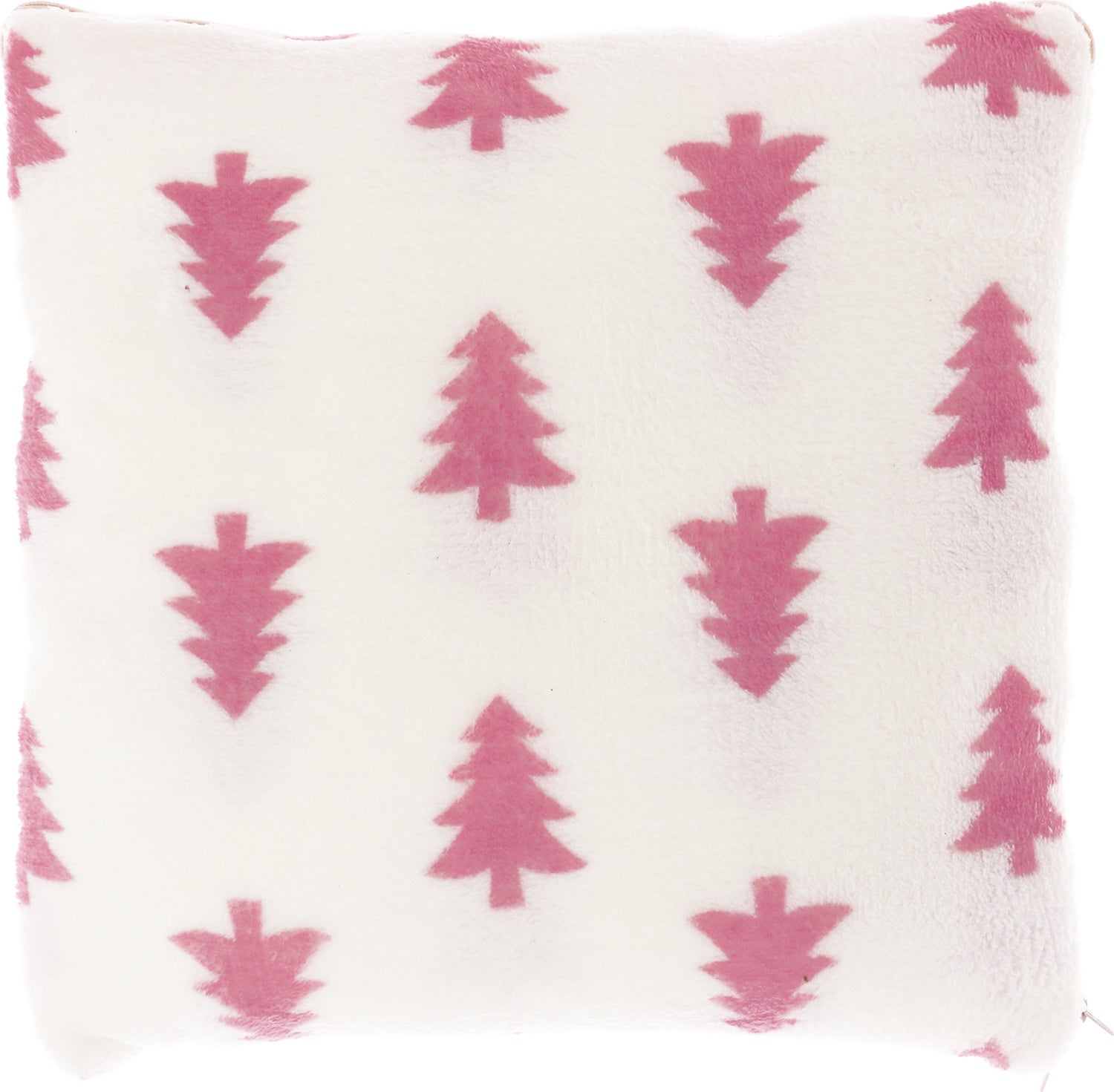 Unique Living kerstkussen Snuggle wit / roze 150 x 200 x 10 cm
