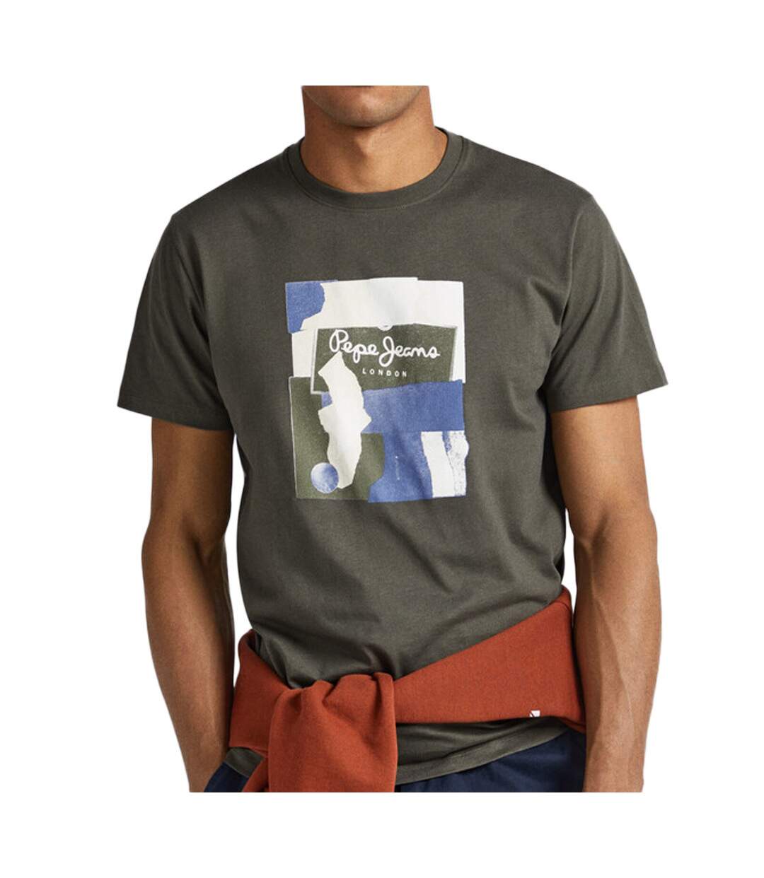 T-shirt Kaki Homme Pepe jeans Oldwive