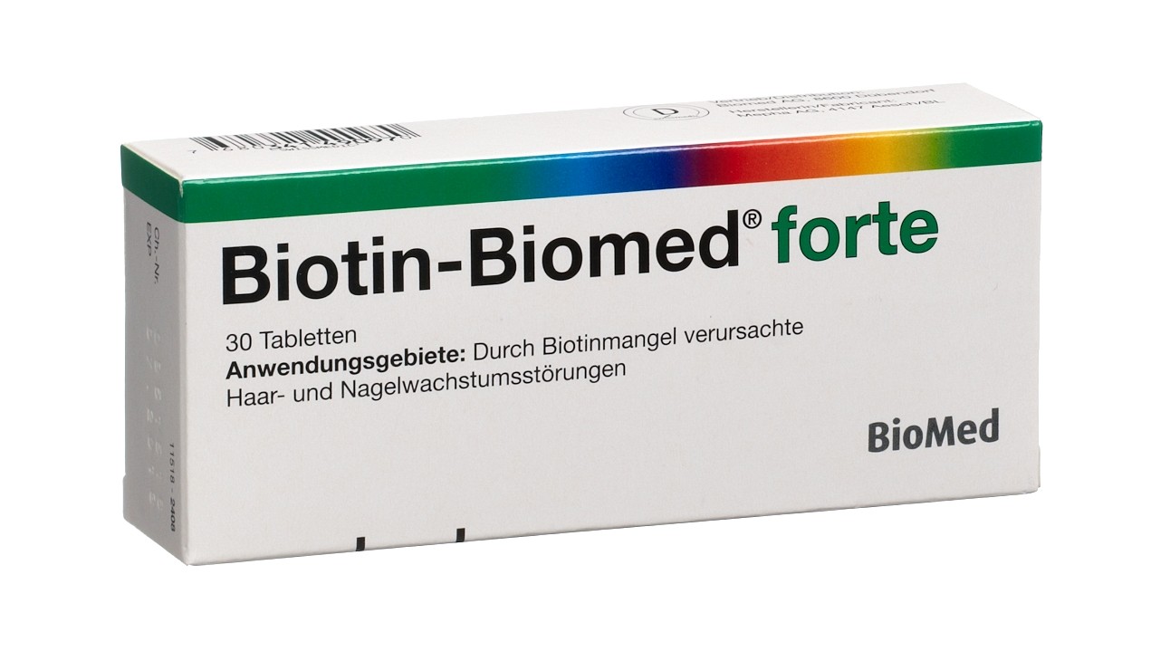 Biotin-Biomed forte Tabl 5 mg Blist 30 Stk