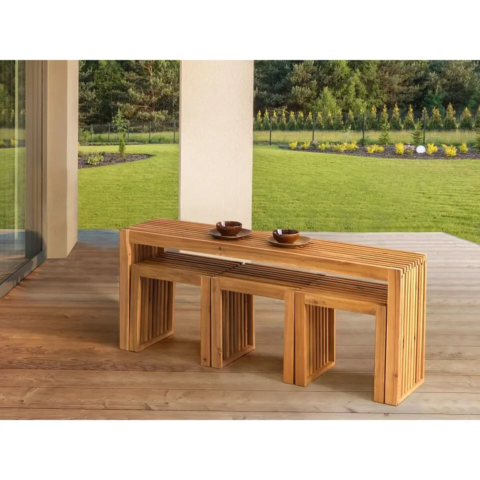 BELLANO - Tuinset 3-zits - Lichthout - Acaciahout