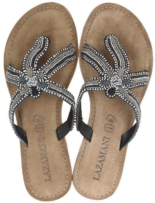 Lazamani Teenslippers zwart