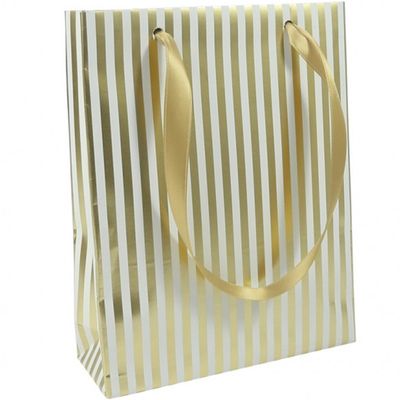 Clairefontaine Premium - Sac cadeau 17 cm x 6 cm x 22 cm - motif rayures