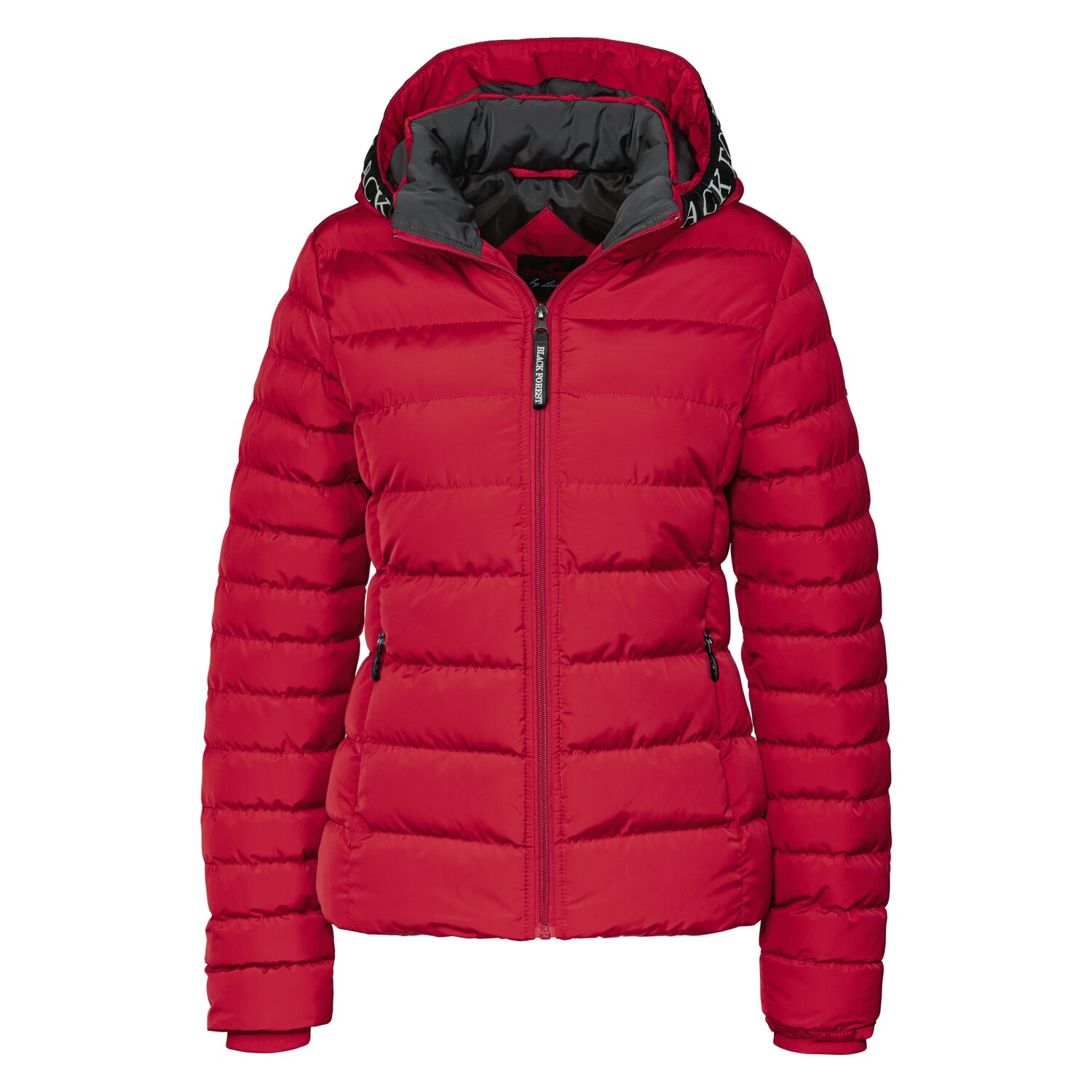 black forest Steppjacke mit Kapuze - wine red