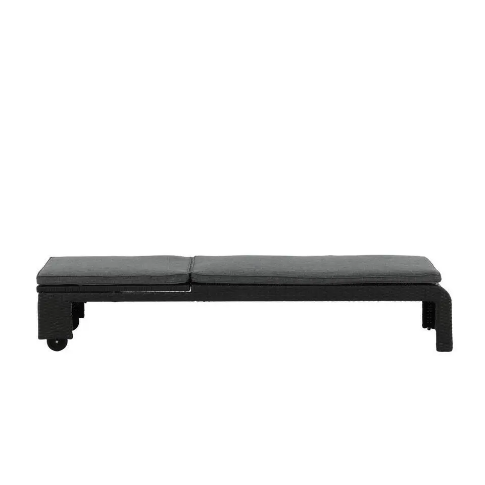 Svea - Yuri ligbed - wicker - grijs/naturel