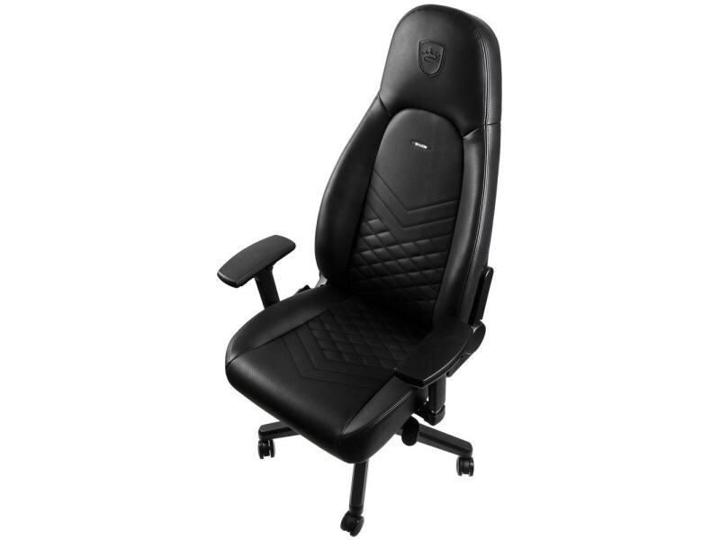 noblechairs Gaming-Stuhl ICON Schwarz Kunstleder-Computersessel