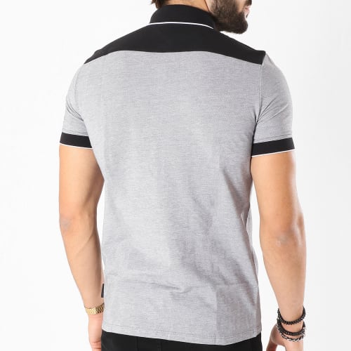 Polo Manches Courtes 8NZF76-Z8M5Z Gris Chiné