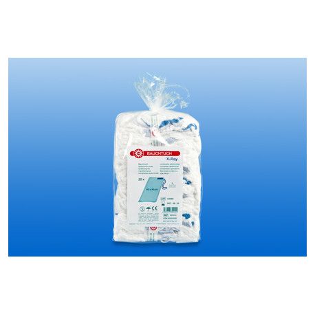 NOBA Bauchtuch vorgewaschen mit Schlaufe 6-lagig 45 cm x 45 cm