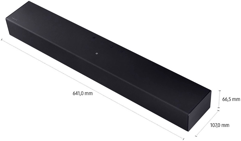 Samsung Soundbar »HW-B410GF Soundbar« 2.0 (Bluetooth Lautstärkeregelung | Pairing | Sprachsteuerung ) 2.0-Kanal Surround Sound System, Game Mode, One Remote Control