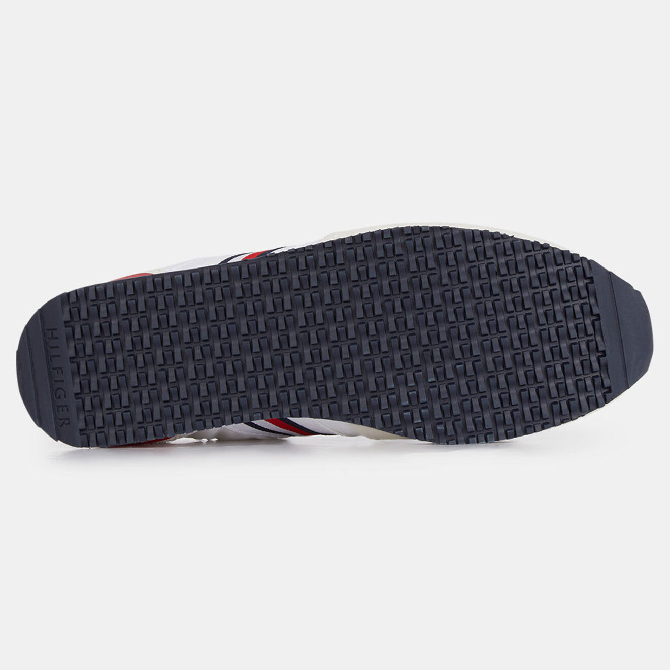 Tommy Hilfiger Baskets en Cuir Runner Iconic Material Mix blanches