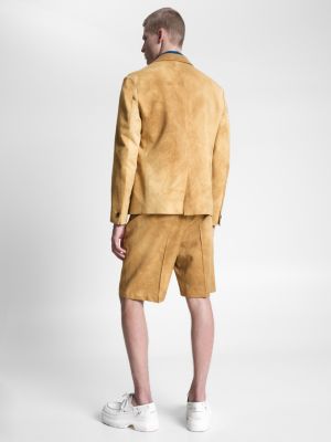 Blazer de gabardine degradê com modelagem oversized