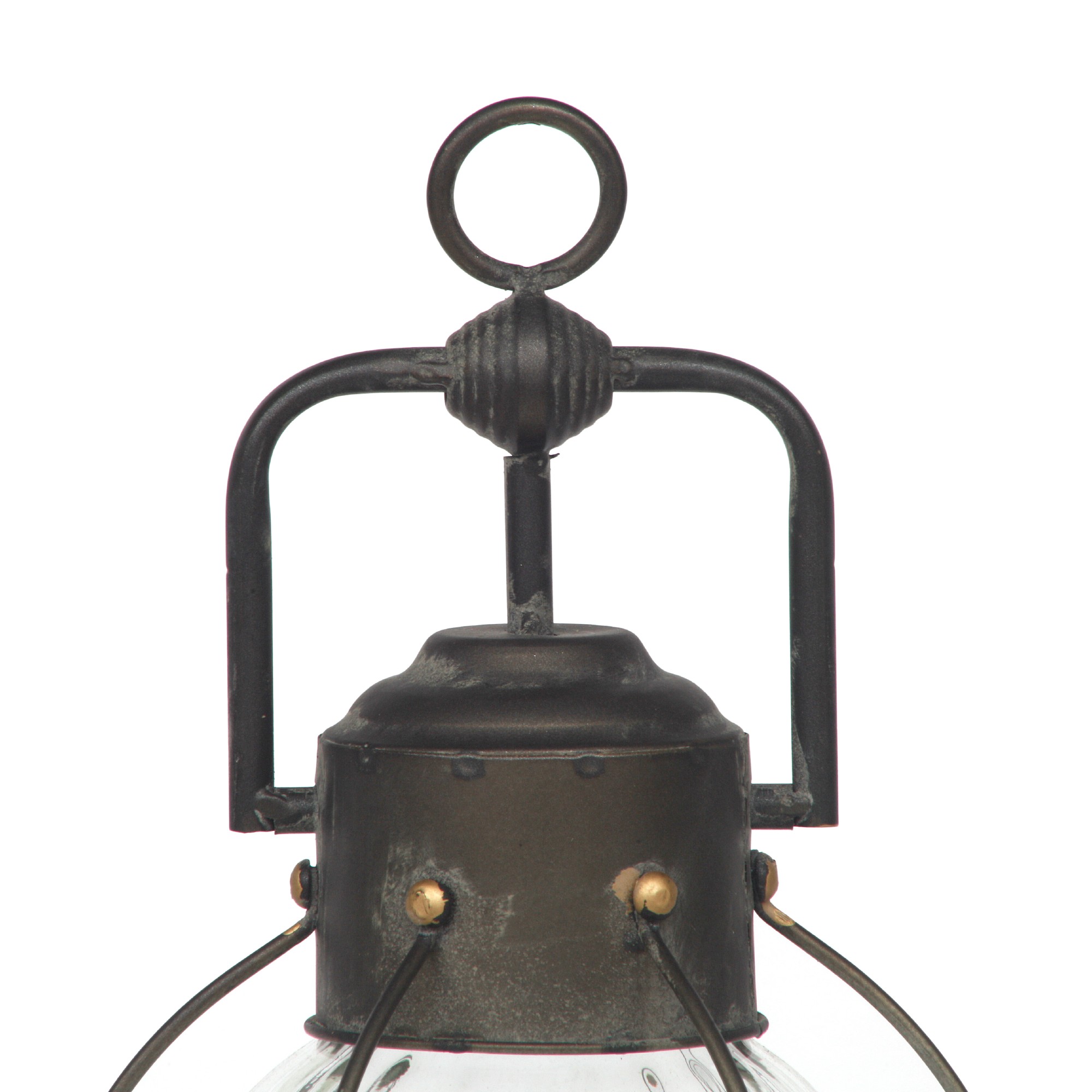 Laterne 'Seaman', batteriebetrieben, grau, T 17,5 cm, B 17,5 cm, H 39,5 cm von fischer's lagerhaus