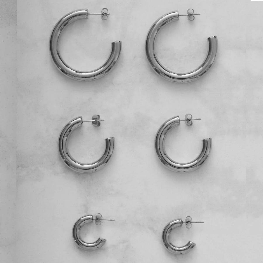 Sistie2ND Aura Hoops Small Steel 19mm