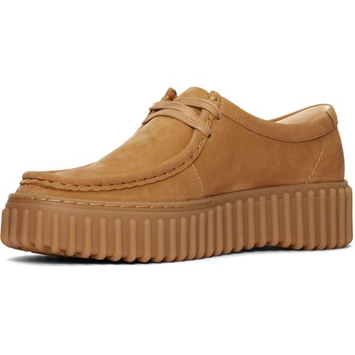 Clarks Torhill Bee D Sko, Light Tan Nubuck, 40
