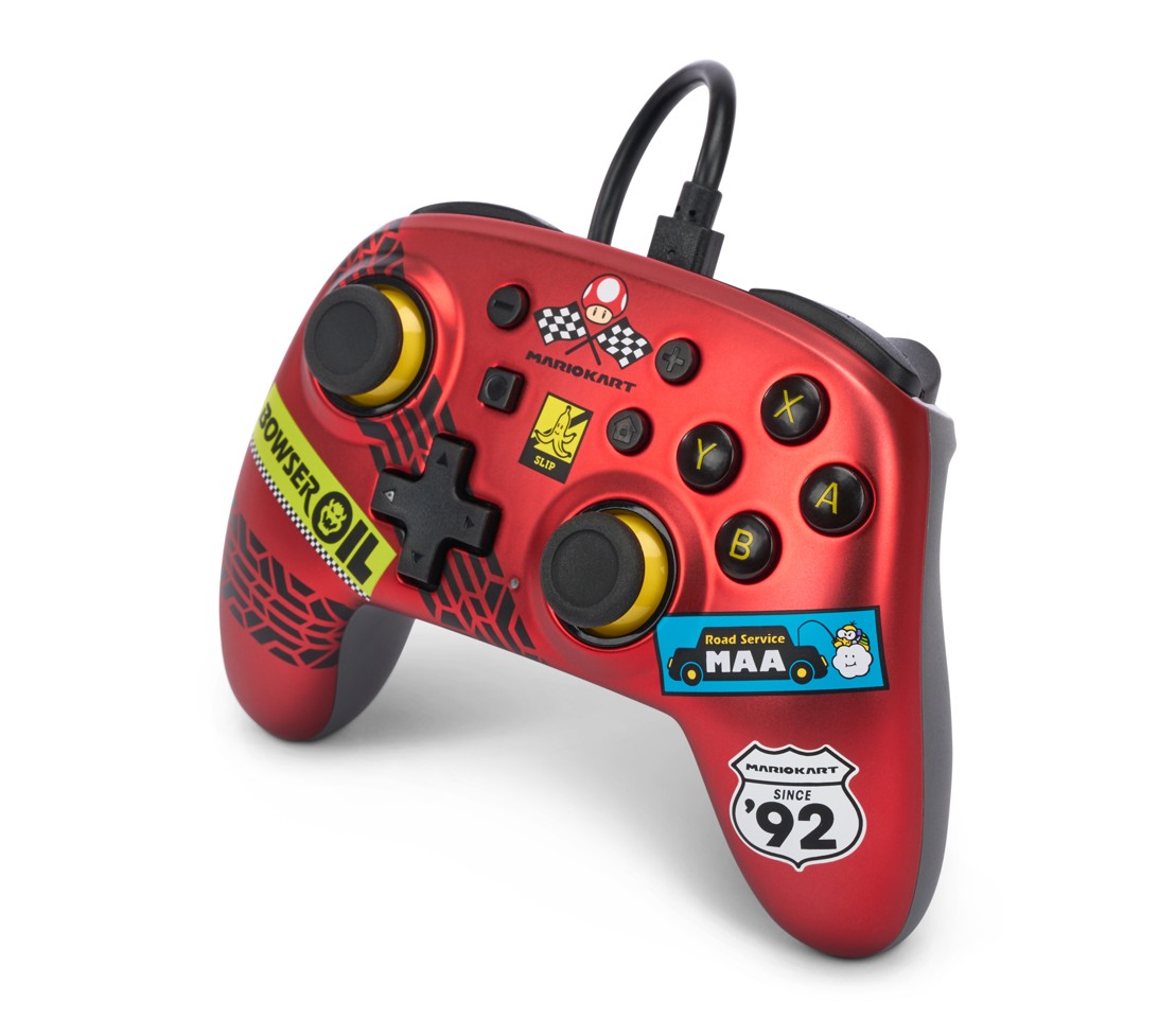 PowerA Nano Wired Switch Controller - Mario Kart: Racer Red /Nintendo Switch