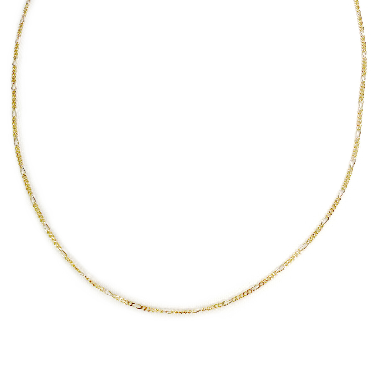 Chaine d'occasion or 750 jaune maille gourmette 52 cm