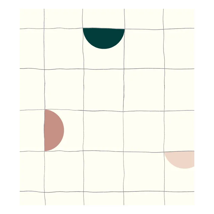 Season Paper Papier peint Lune | Vert émeraude