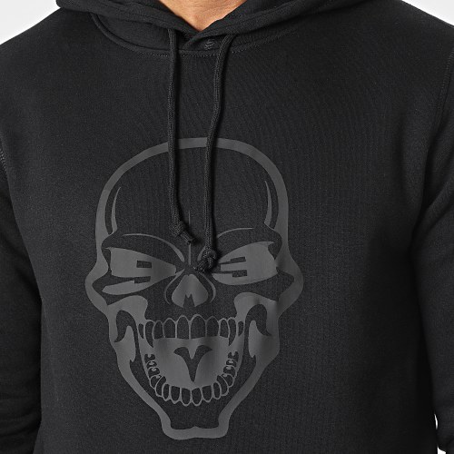 Sweat Capuche Skull Noir Noir