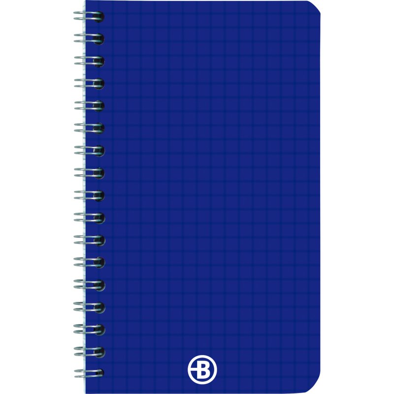 Carnet spirale acidulé Bruneau 9 x 14 cm petits carreaux 100 pages