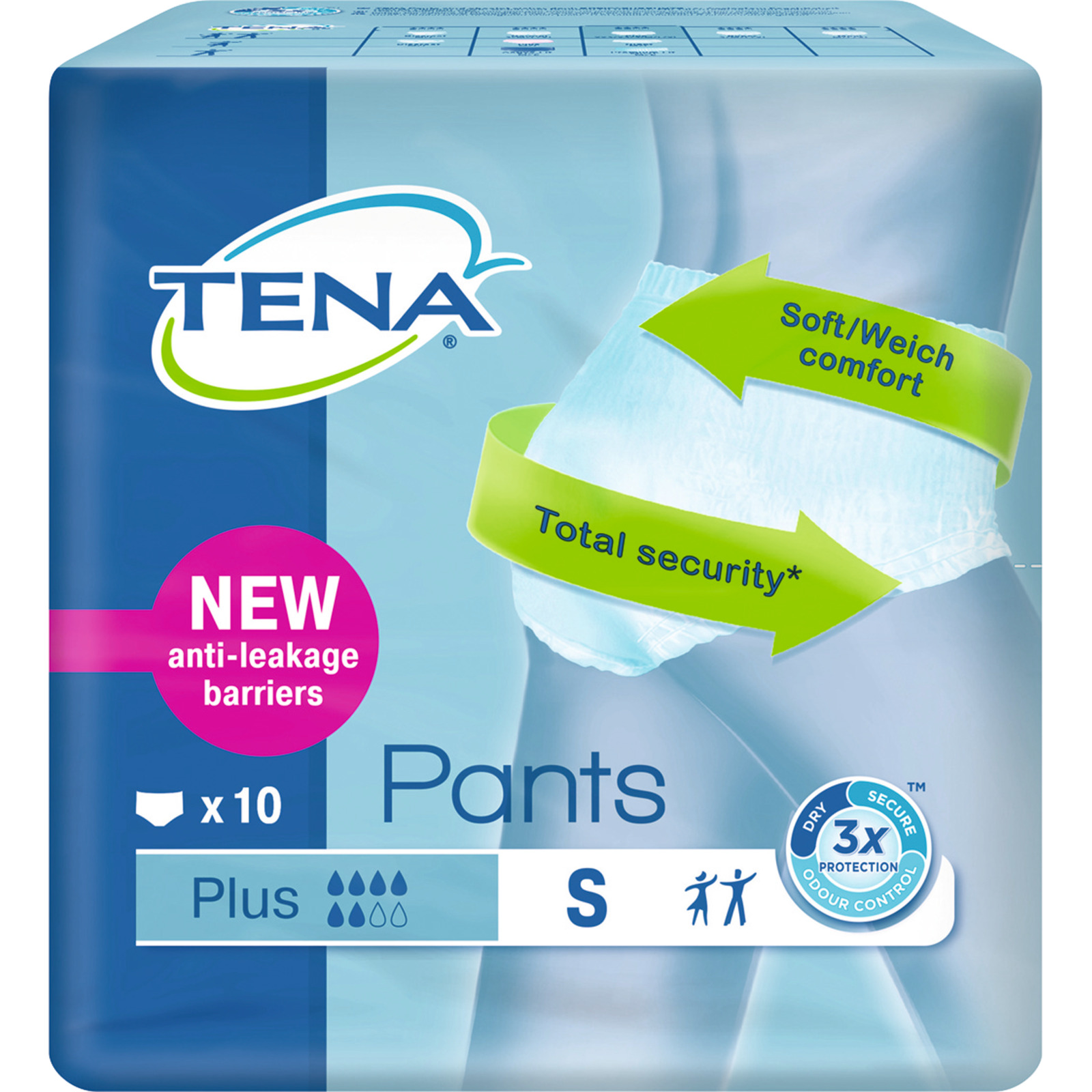 Tena Pants Plus Grösse S, 4 x 10 Stück