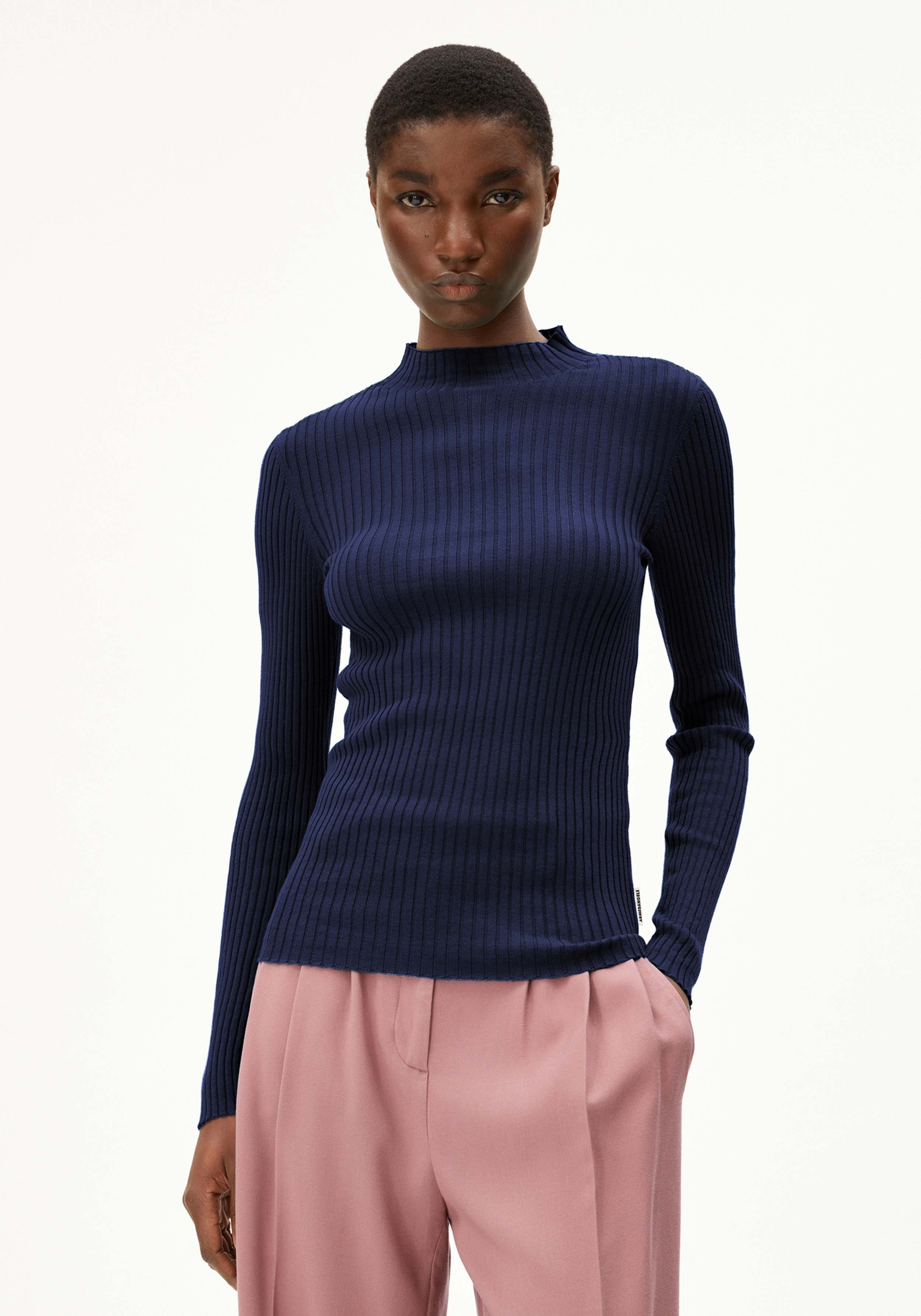 Armedangels Strickpullover Alaania Tinted Navy