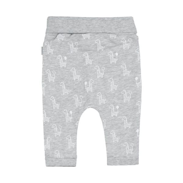 Feetje AOP Giraffe Broekje Grijs Melange Mt. 44