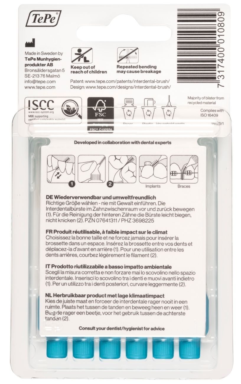 TePe Interdentalbürsten 0,6 mm blau