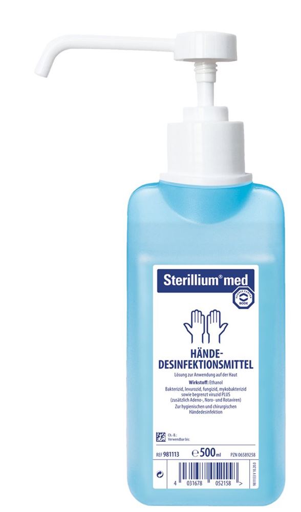 STERILLIUM med Händedesinfektion liq mit Pumpe CH 500 ml