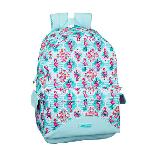 Mochila para laptop Moos Flamingo Turquesa