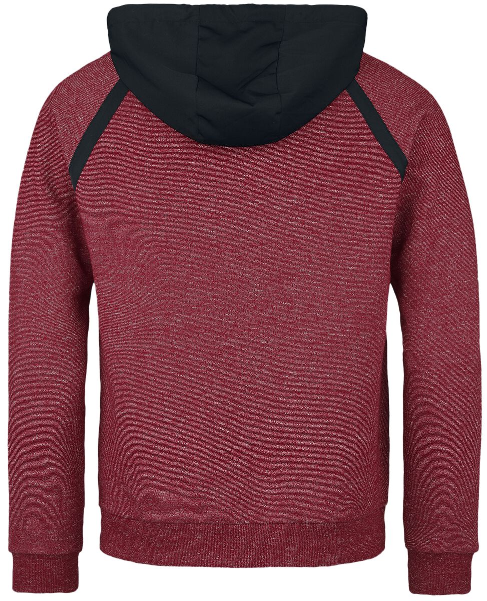 Sweat à capuche avec détails noirs | RED by EMP Sweat-shirt zippé à capuche