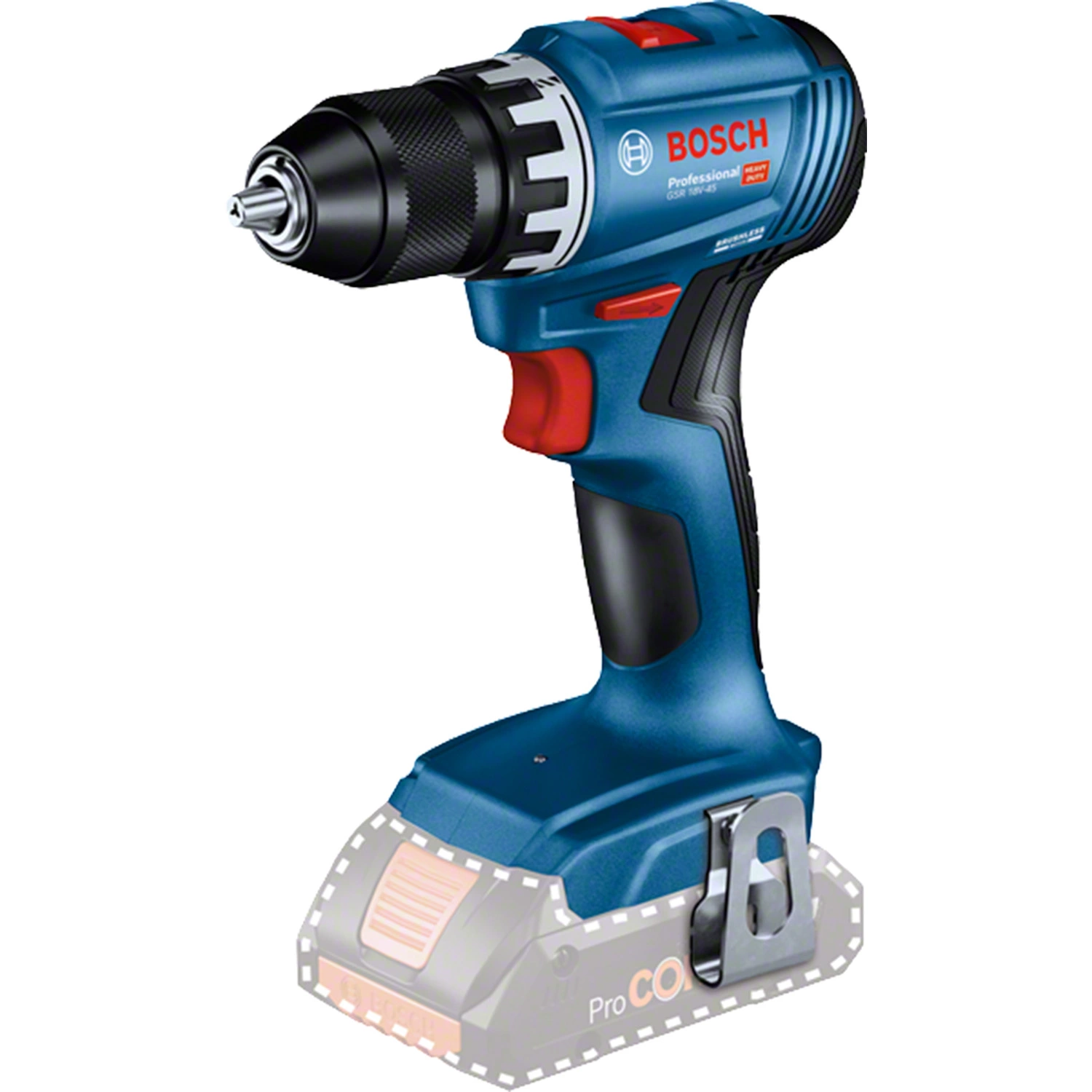 Bosch GSR 18V-45 18V Li-ion Accu schroefboor body in L-Boxx - 45 Nm
