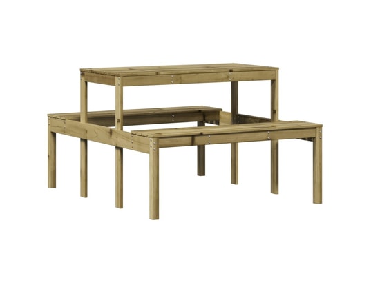 VIDAXL - Table avec banc Table de pique-nique 110x134x75 cm bois de pin imprégné
