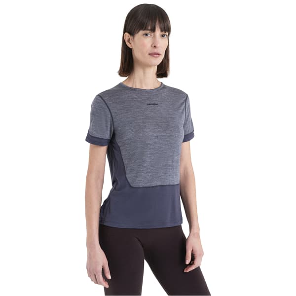 T-shirt randonnée ICEBREAKER W MERINO 125 ZONEKNIT ENERGY WIND SS TEE GRAPHITE/GRAPHITE HTHR/CB