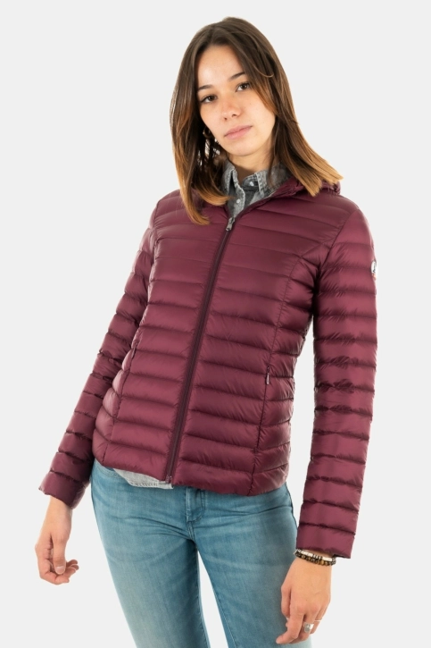 Doudounes jott doudoune cloe ml capuche 461 aubergine