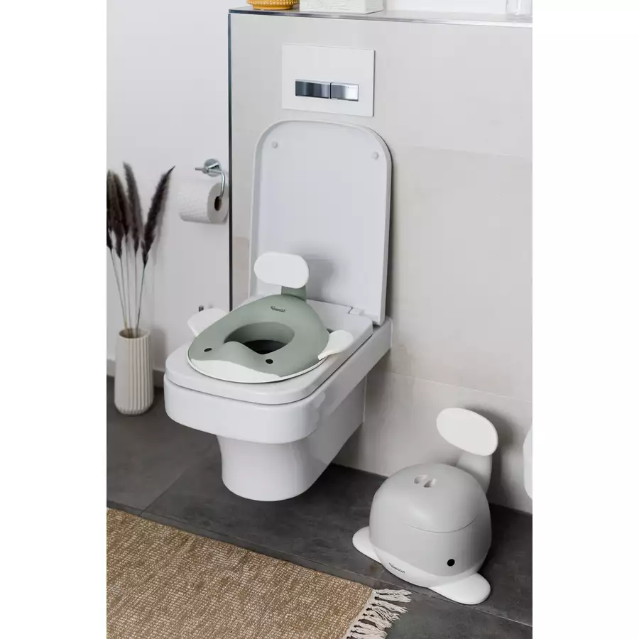 KINDSGUT Toilettenaufsatz Wal pistazie