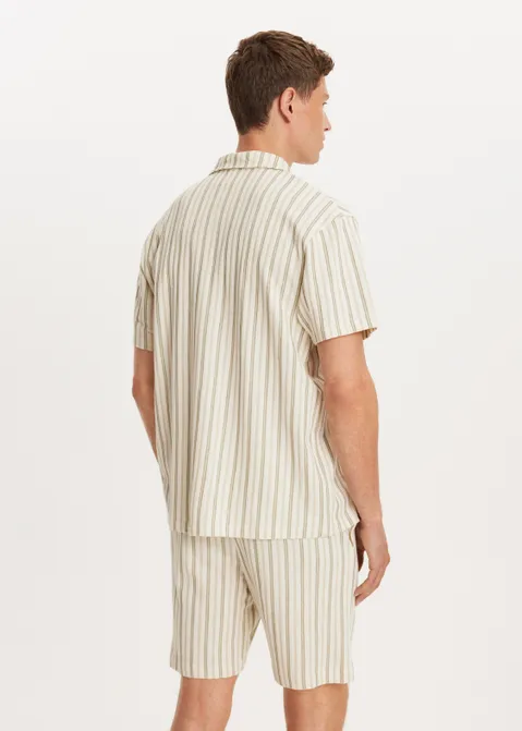 Gestreept overhemd off-white (WIT.O)