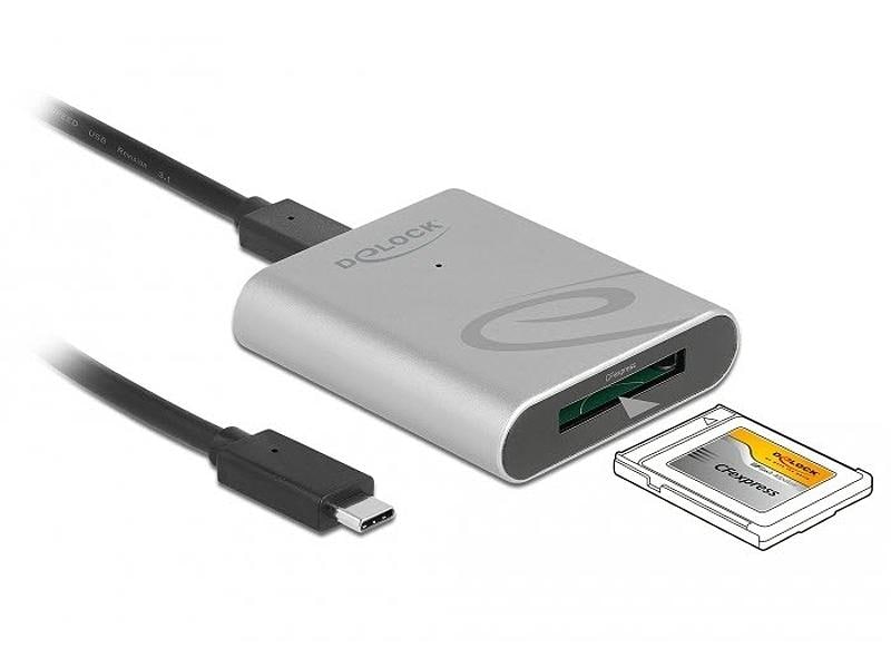 Delock Card Reader Extern 91751 USB Type-C für CFexpress Externer Cardreader für CFexpress-Speicherkarten